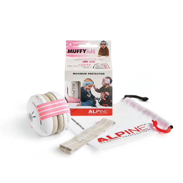 Alpine Hearing Protection Muffy Baby Protective Headphones - Pink
