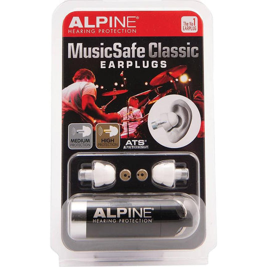 Alpine Hearing Protection MusicSafe Earplugs – Classic Individual Pack