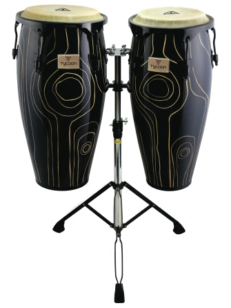 Tycoon Percussion Supremo Select Cyclone Series Congas 10″ & 11″ Congas with Double Stand