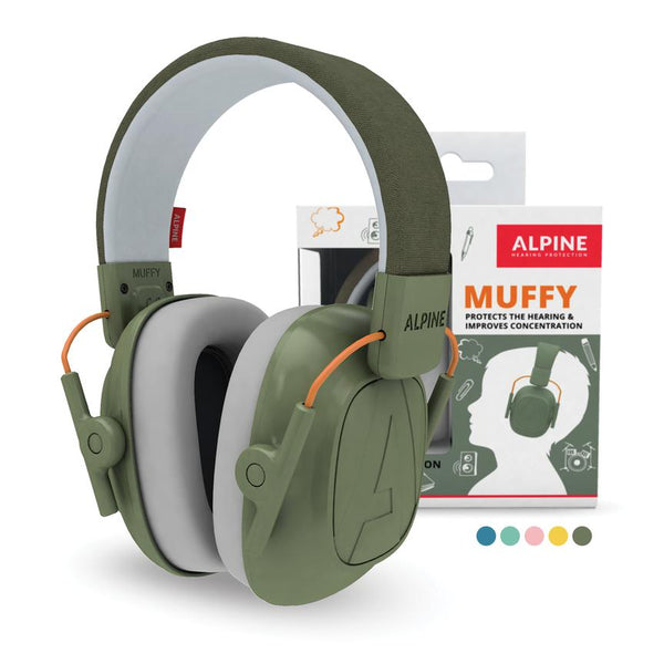 Alpine Hearing Protection Muffy Childrens Headphones Green