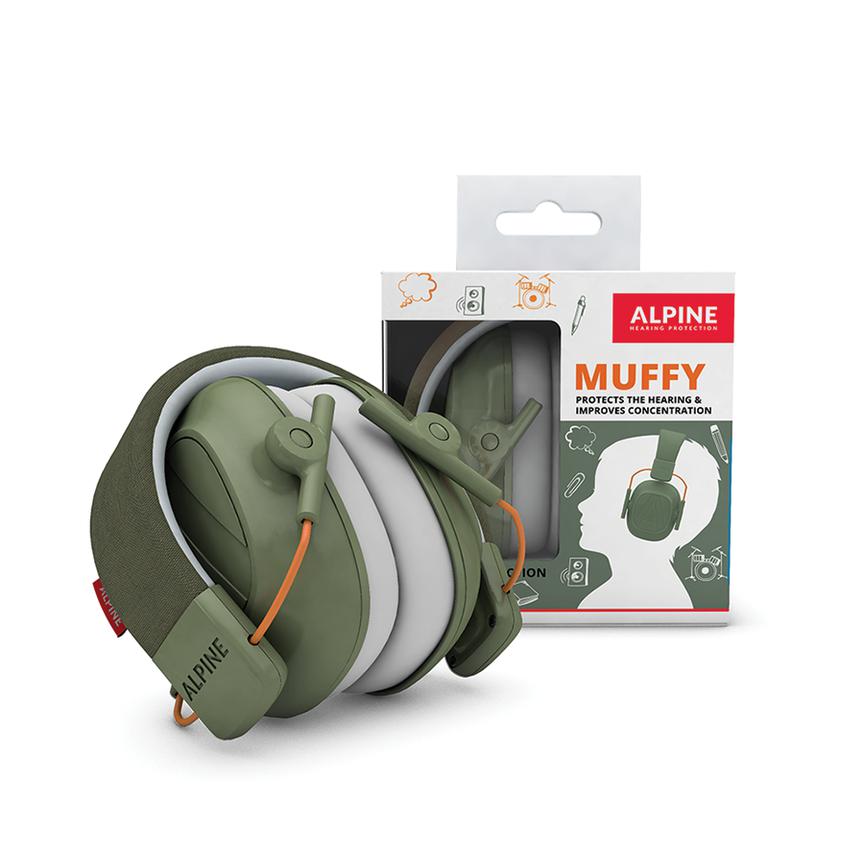 Alpine Hearing Protection Muffy Childrens Headphones Green