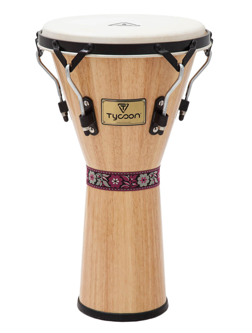 Tycoon Percussion  Supremo Series Natural Finish Djembe 12″