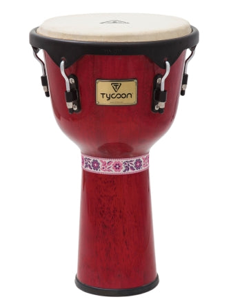 Tycoon Percussion Artist Series Red Finish Djembe 12″