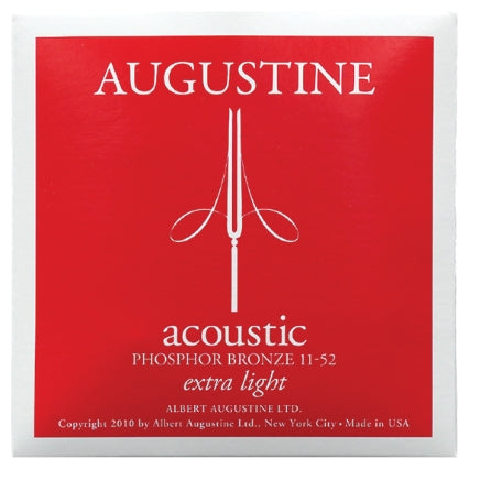 Augustine Strings Acoustic Phosphor Bronze Guitar Strings Extra-Light (11-52) Single Set