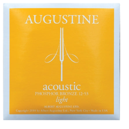 Augustine Strings Acoustic Phosphor Bronze Guitar Strings Light (12-53) Single Set