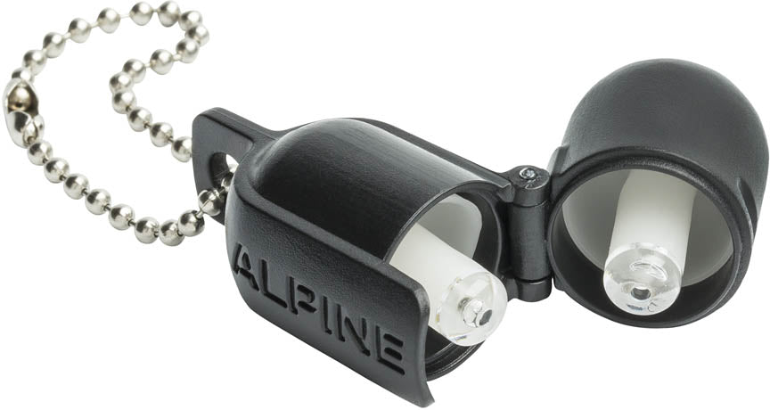 Alpine Hearing Protection PartyPlug Earplugs Black, Individual Pack